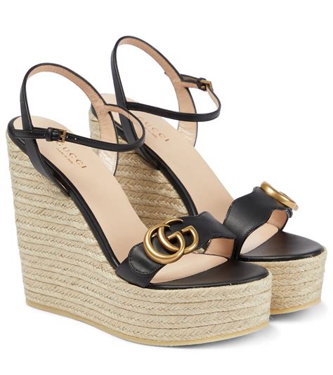 gucci espadrilles outlet|Gucci wedge sandals.